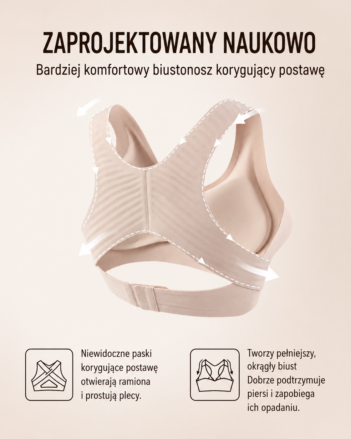 Biustonosz korygujący postawę